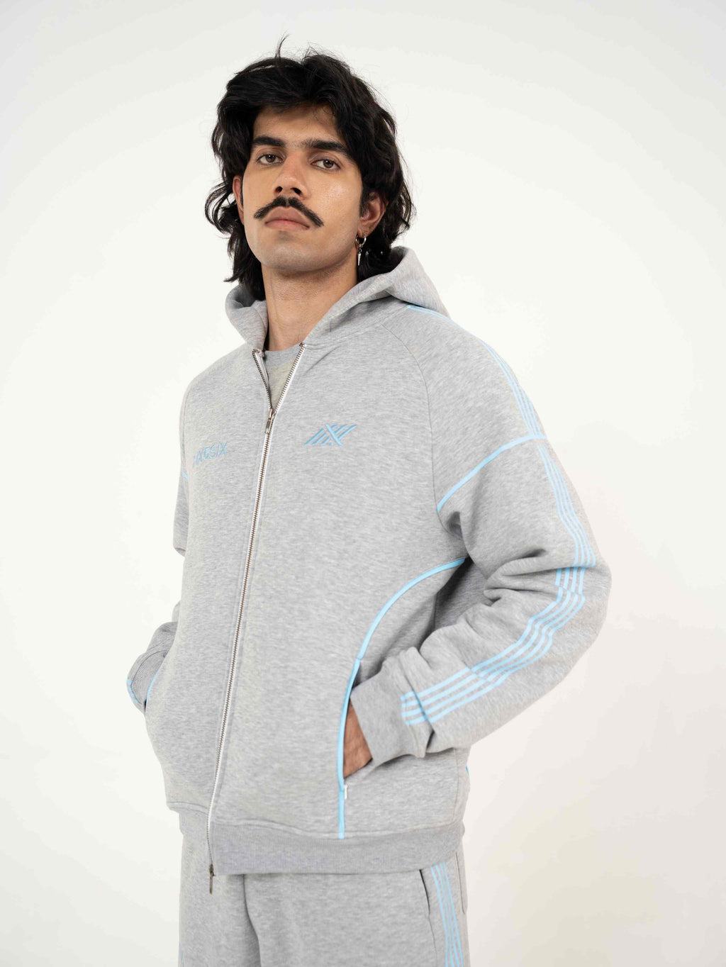 TOUCHSTONE TRACK JACKET-MELANGE