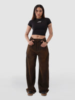 OVERSIZED JEANS IN DUNE