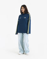 BASELINE TEE IN BLUE