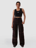 DENIM CARGOS IN OBSIDIAN