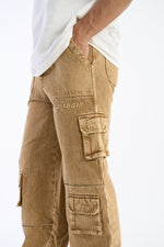 SAND DENIM CARGOS