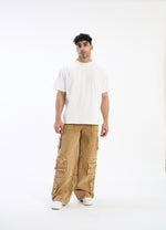 SAND DENIM CARGOS