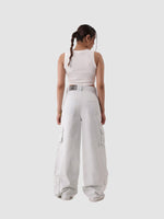 DENIM CARGOS IN SNOW