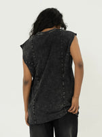 AFTERBURN MUSCLE TEE IN COAL