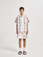 Ivory Plaid Coord Shorts