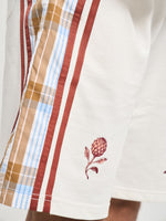 Ivory Plaid Coord Shorts