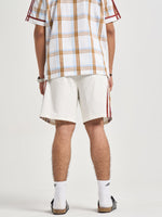 Ivory Plaid Coord Shorts