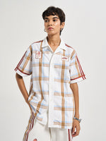 Ivory Plaid Coord Shirt