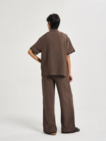 Espresso Chiffon Coord Shirt