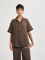 Espresso Chiffon Coord Shirt