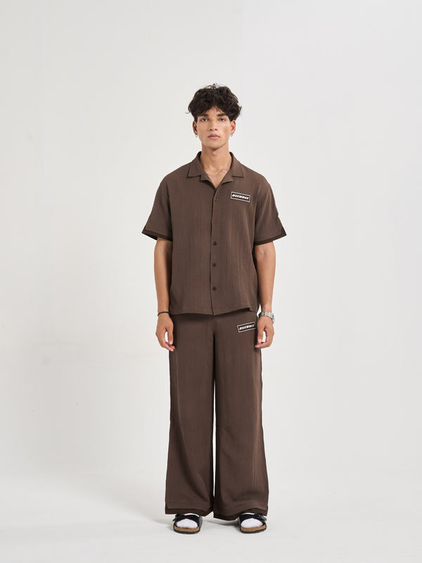 Espresso Chiffon Coord Shirt