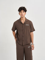 Espresso Chiffon Coord Shirt