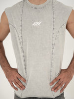 AFTERBURN MUSCLE TEE IN CONCRETE