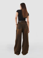 OVERSIZED JEANS IN DUNE