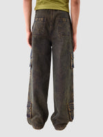 DENIM CARGOS IN HYDROUS