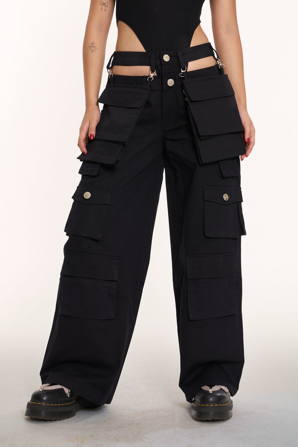 CABIN MULTIPOCKET CARGOS BLACK