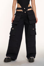 CABIN MULTIPOCKET CARGOS BLACK-UNISEX