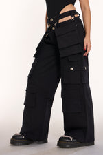 CABIN MULTIPOCKET CARGOS BLACK