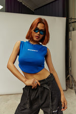 NO1 CROPPED TOP BLUE